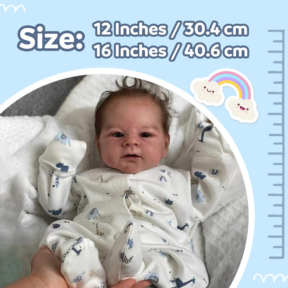 12" Fully Squishy Super Realisitc Reborn Baby Boy Tukaba