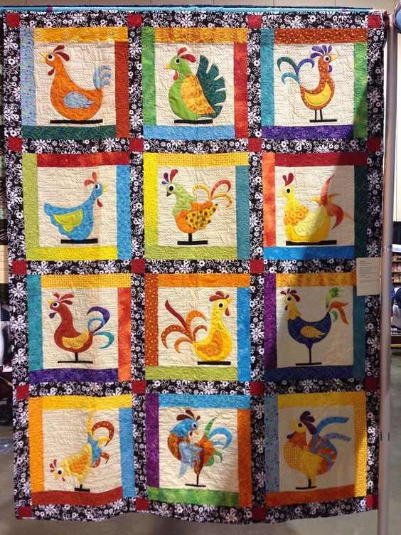 Chicken CLA271223200 Quilt Blanket