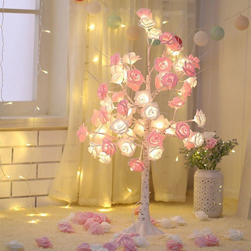 Christmas Rose Bedside Floor Lamp