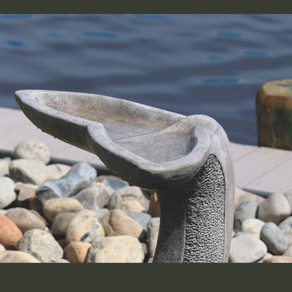 Tales of the Sea 1-Piece Concrete Bird Bath