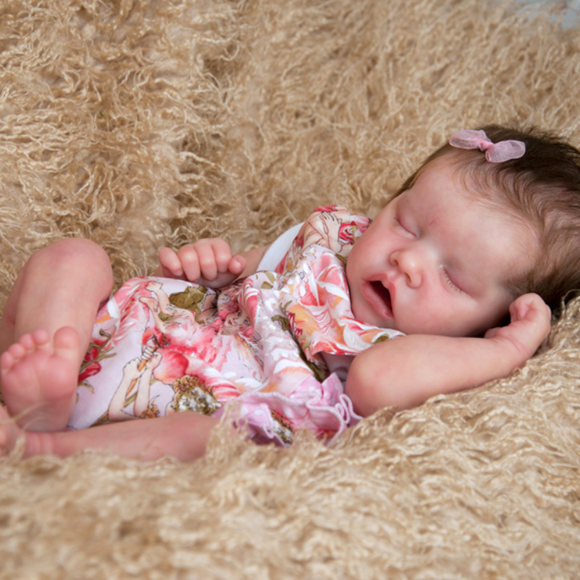 12"&17" Extremely Flexible Silicone Reborn Baby Doll Girl Hunter , Food Grade Silicone for Age 3+ Kids By Dollreborns