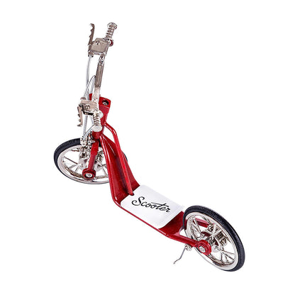 DIY Metal Handmade Scooter Model Crafts Decoration - Red FS-0065 Model Building Kits 2020 New Arrival