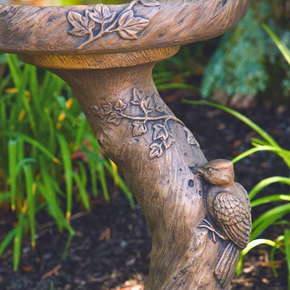 Woodscape 2-Piece Concrete Bird Bath