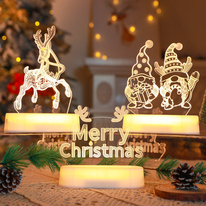 Christmas neon atmosphere light small night light ornaments