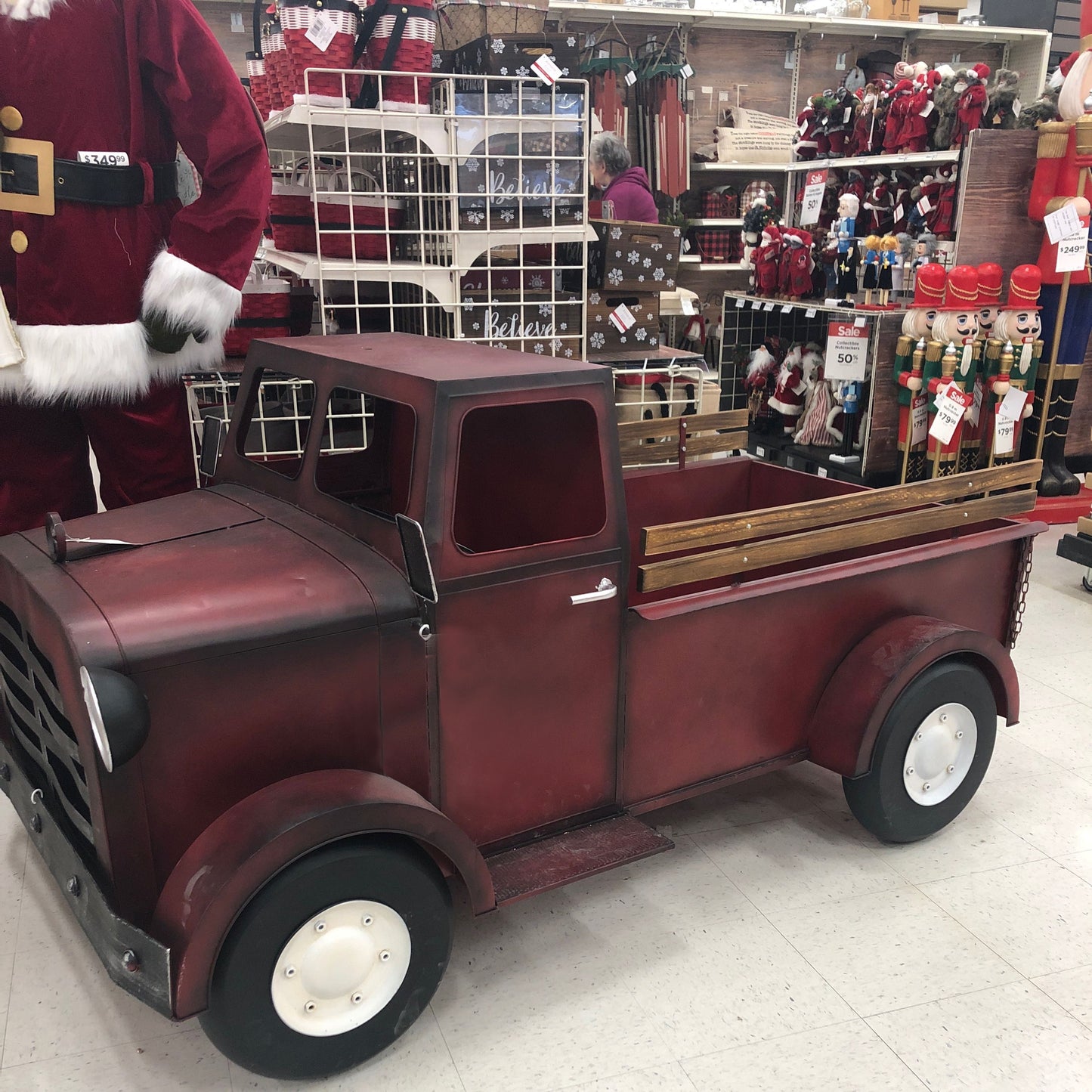 🎁Large Iron Christmas Farmhouse Truck🌲