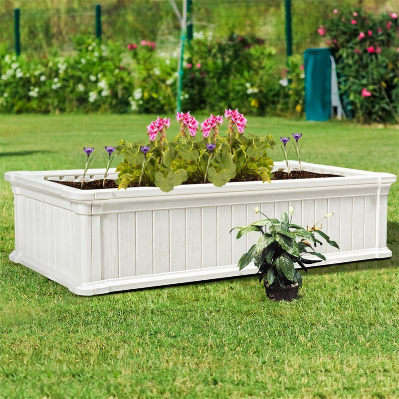 2 PCS Raised Garden Bed Outdoor Rectangle Plant Box