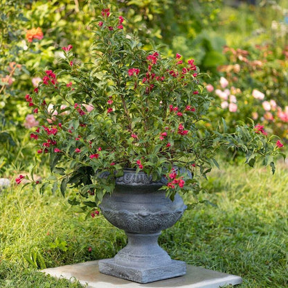 17 Inch Tall Urn Style Flower Planter Color Option