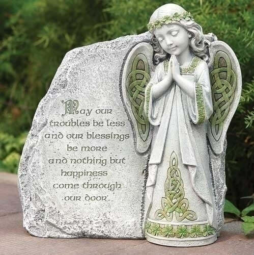 Irish Angel Blessing Garden Figure