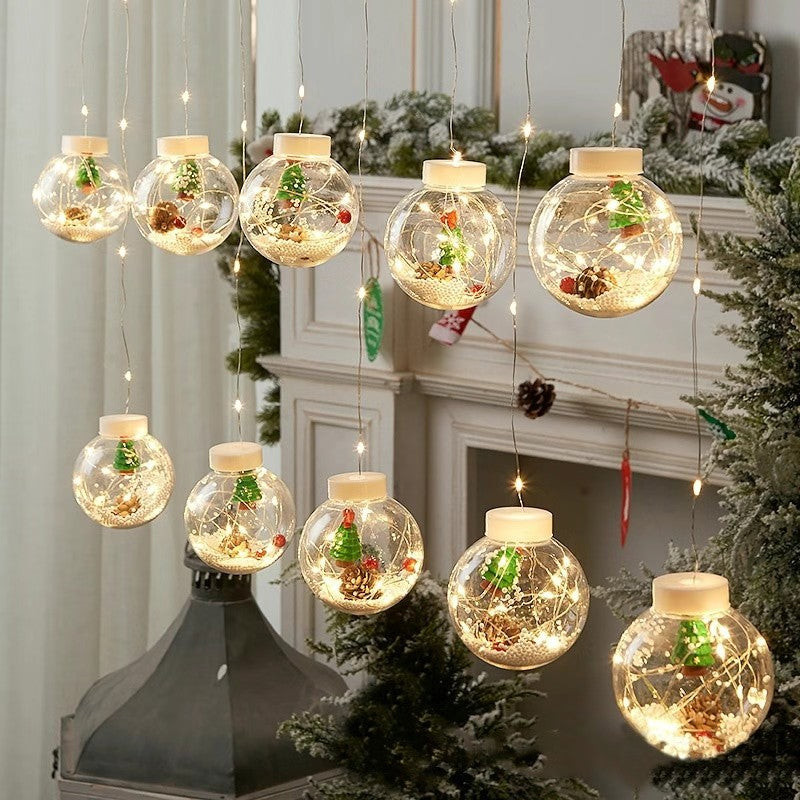 Christmas Indoor Santa Claus Decoration Light String