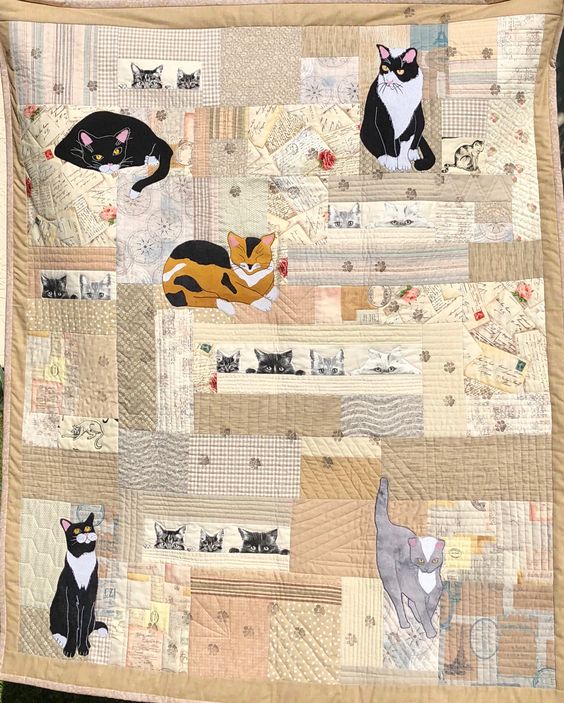 Cat CLA120324016 Quilt Blanket