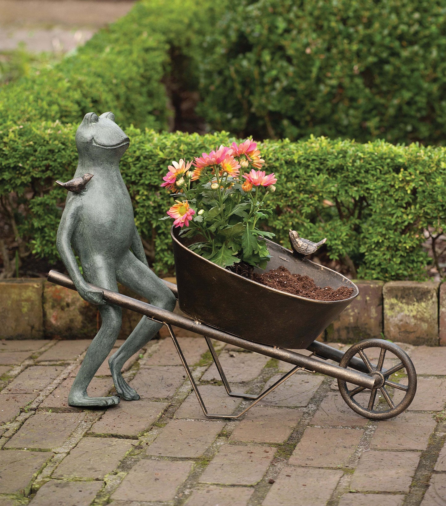 Frog with Wheelbarrow