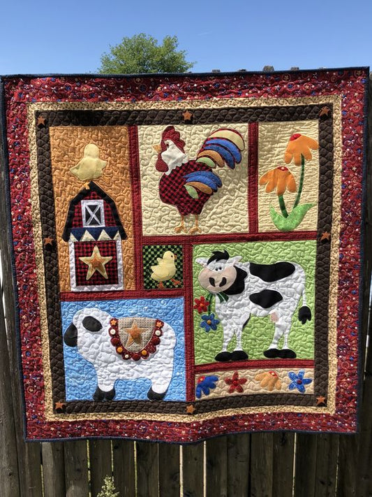 Farm Houses CLA271223229 Quilt Blanket