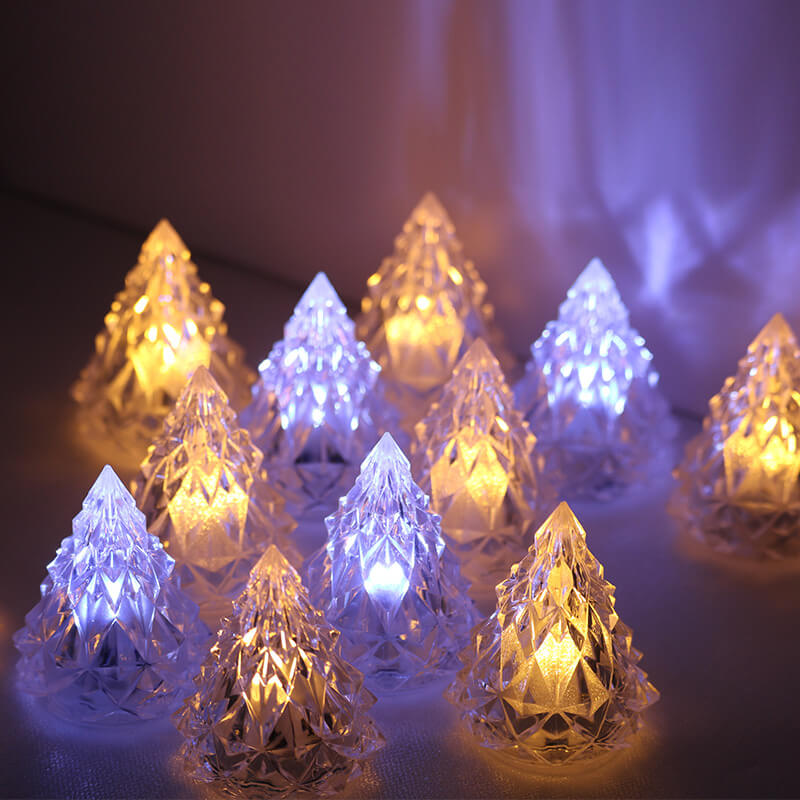 Crystal Diamond Christmas Tree Night Light