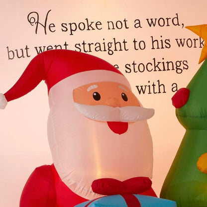 Christmas-6 56 ft inflatable santa in story book scene