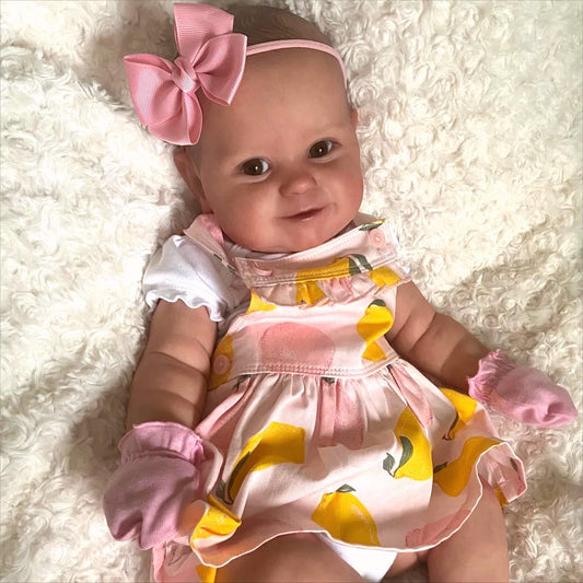 12"&16" Fully Squishy Baby Girl Brigitta ,Lifelike & Realistic Handmade Soft Silicone Baby Doll Made By Dollreborns