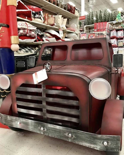 🎁Large Iron Christmas Farmhouse Truck🌲