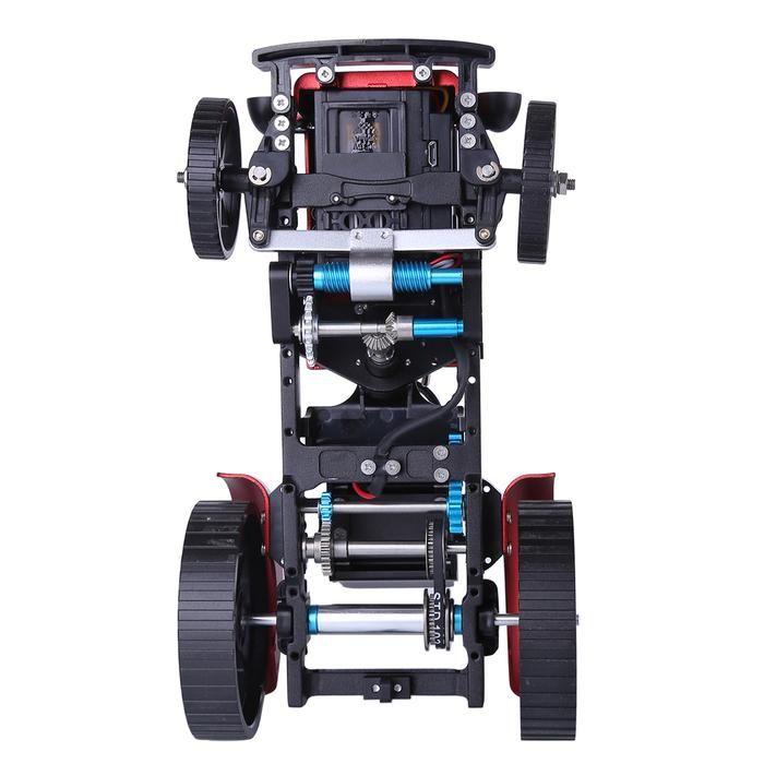 Mini APP RC Tractor Metal Romote Control Model Tractor in Red DIY Assembly Kit Educational Toy Gifts Collection - Enginediy