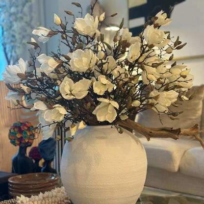 most popular konos vase with white magnolias