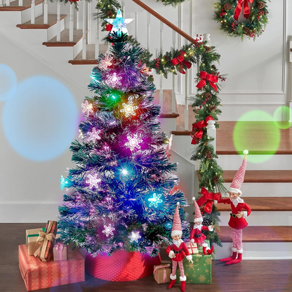 Christmas-view the collection 7 5 ft elegant grand fir led pre lit artificial christmas tree with timer with 2000 warm white lights