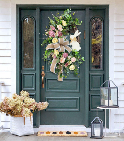 ?Easter Salee??Rustic Bunny Wreath|Spring Wreaths for Front Door