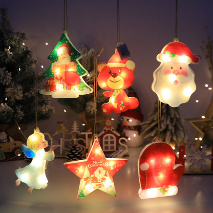 Christmas Creative Window Decoration Hanging Lights