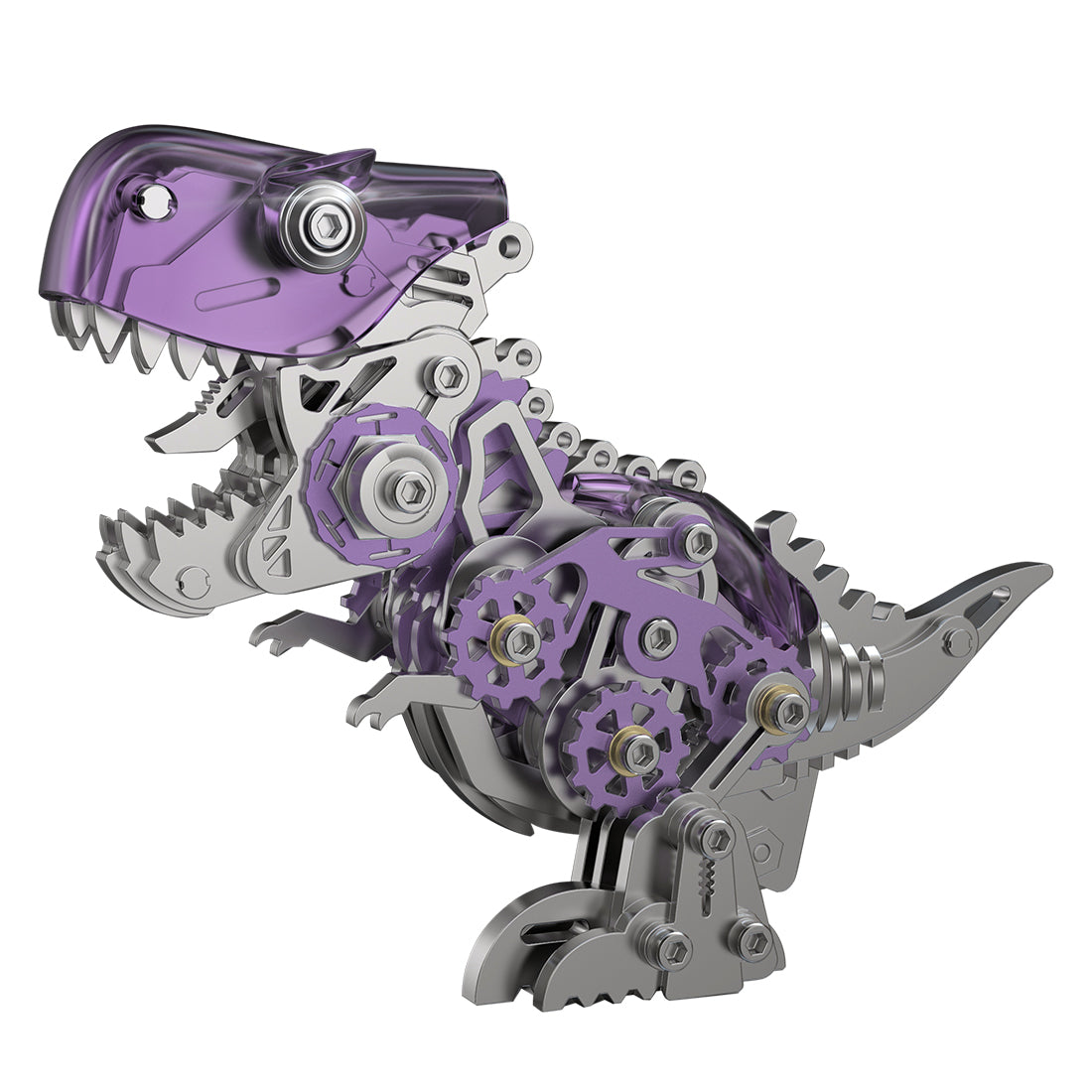 3D Metal Mechanical Dinosaur Model Kit DIY Tyrannosaurus Rex Assembly Model - 160PCS