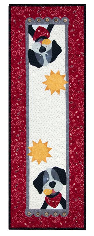 Dog CLA05012341 Quilted Table Runner