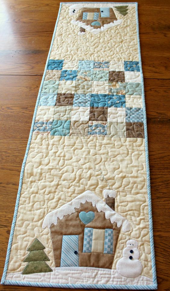 Snowman CLA130324092 Quilted Table Runner