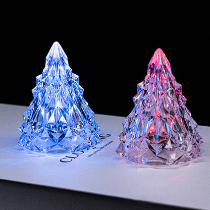 Crystal Diamond Christmas Tree Night Light