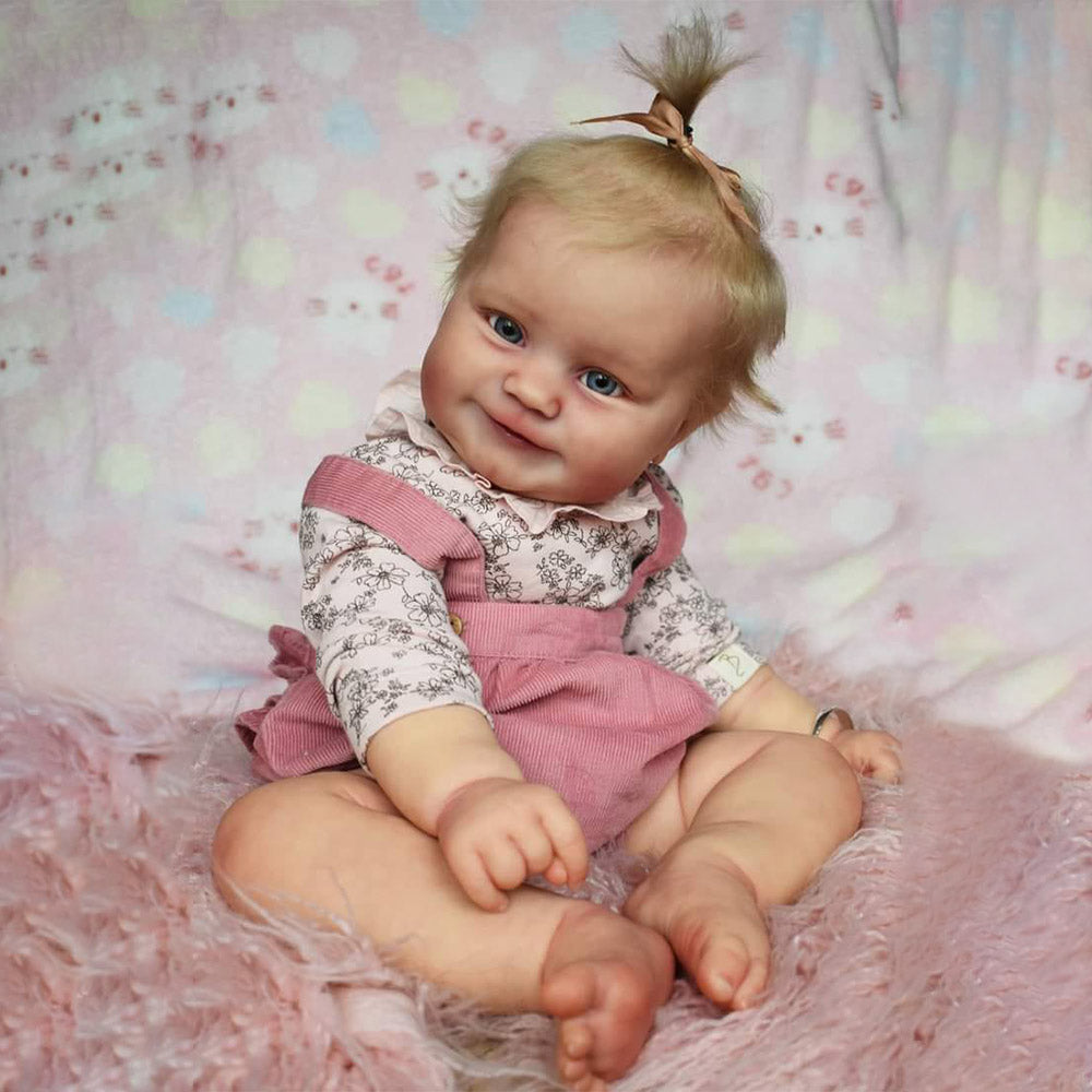 12"&16" Flexible Full Body Silicone Reborn Baby Doll Girl Yanhan with Blue Eyes