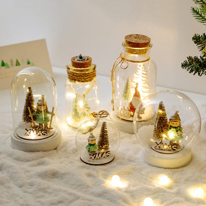 Christmas Luminous Glass Night Light