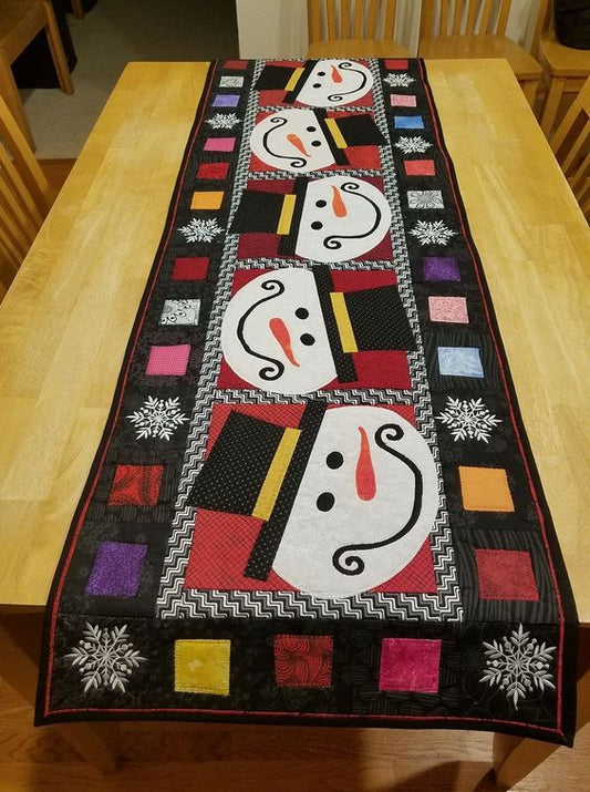 Christmas Snowman CLA16112346 Quilted Table Runner