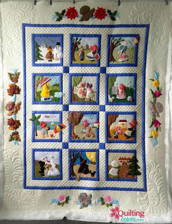 Sunbonnet Sue CLA271223183 Quilt Blanket