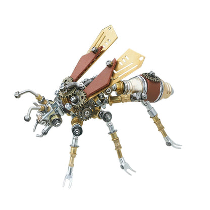 Adult Metal Insect Dragonfly Wasp Fire Fly Puzzle Model Kit 3D DIY Mechanical Assembly Model Building Kits Crafts Christmas Gift