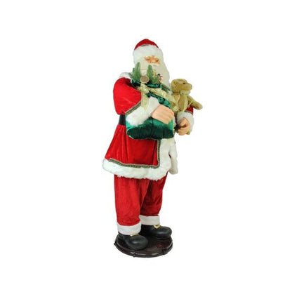 Christmas-5 deluxe traditional animated and musical dancing santa claus christmas figure