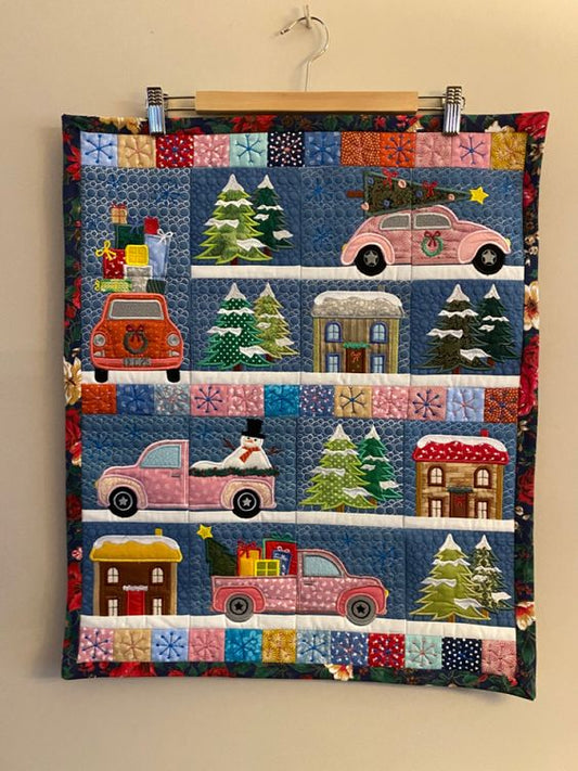 Christmas Car CLA271223127 Quilt Blanket