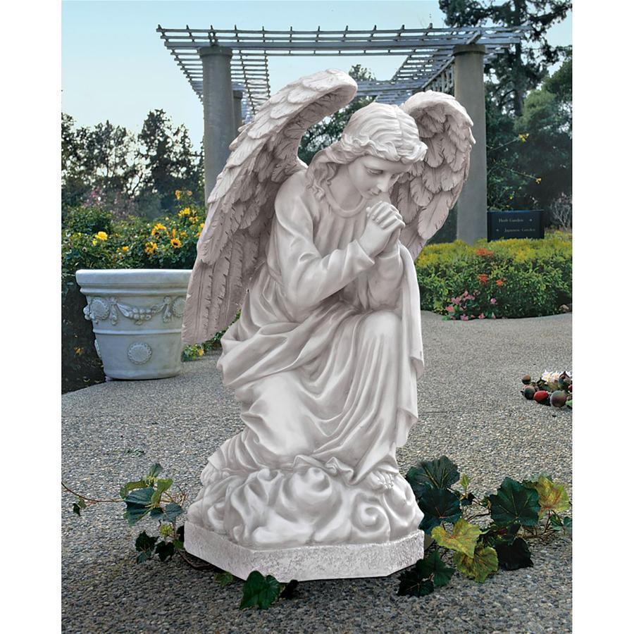 Praying Basilica Angel Statue Garden or Memorial