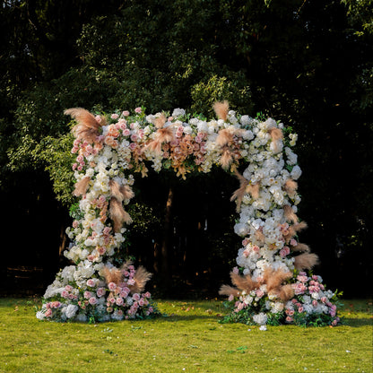 Jill  Wedding Party Background Floral Arch Decoration