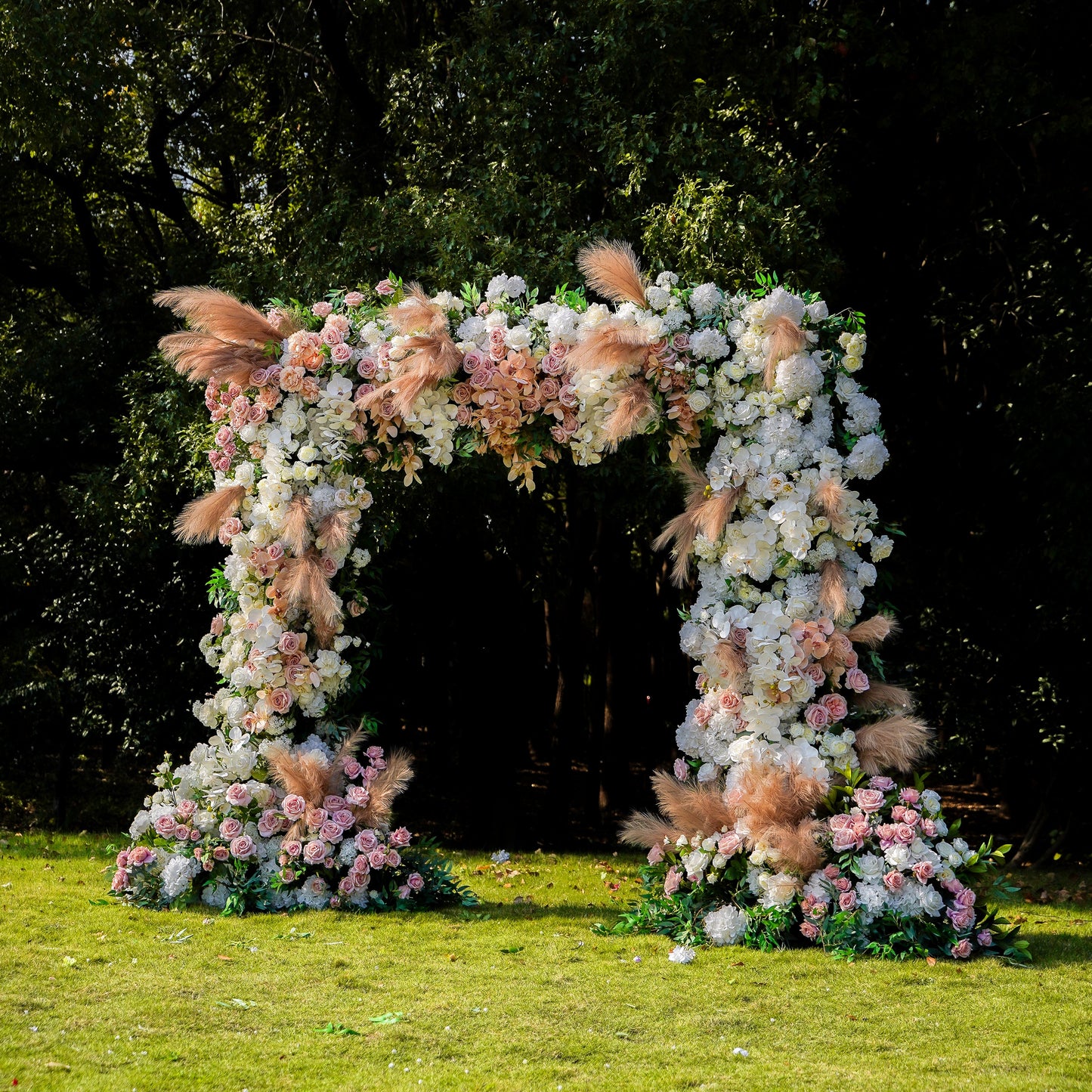 Jill  Wedding Party Background Floral Arch Decoration