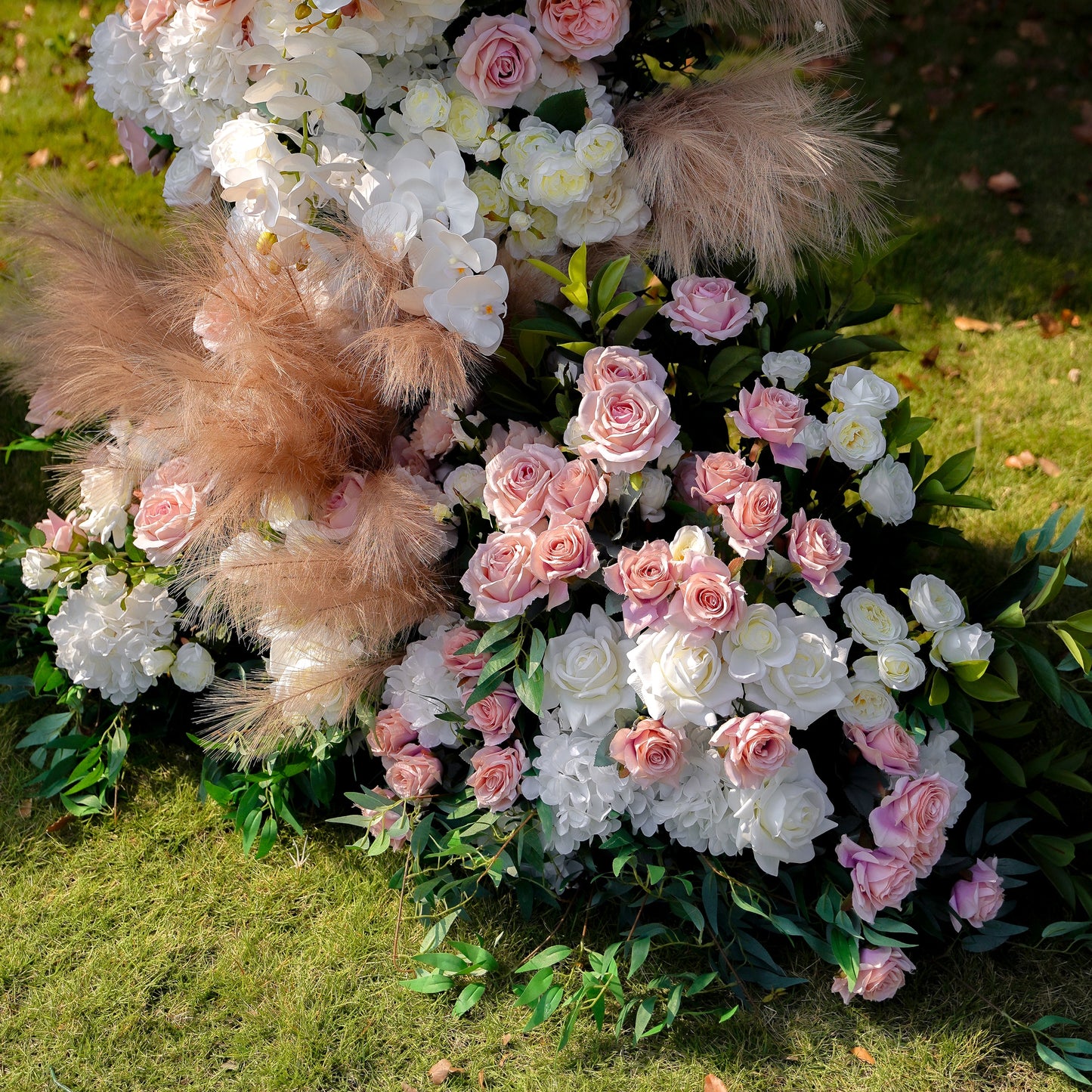 Jill  Wedding Party Background Floral Arch Decoration