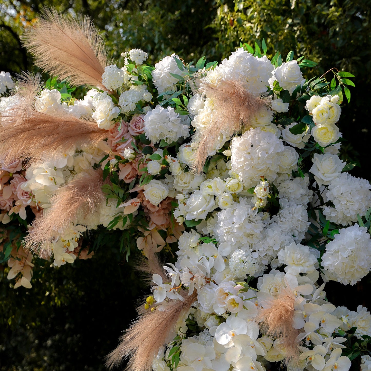 Jill  Wedding Party Background Floral Arch Decoration