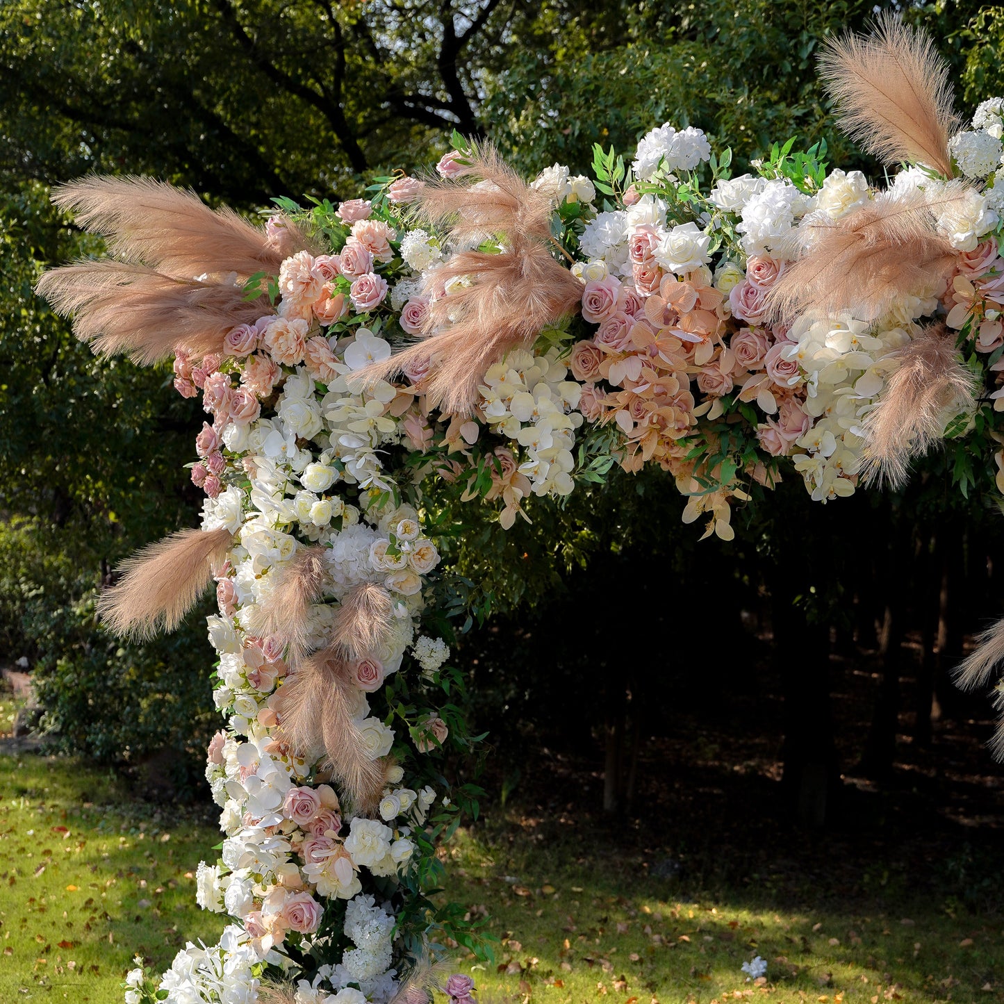 Jill  Wedding Party Background Floral Arch Decoration