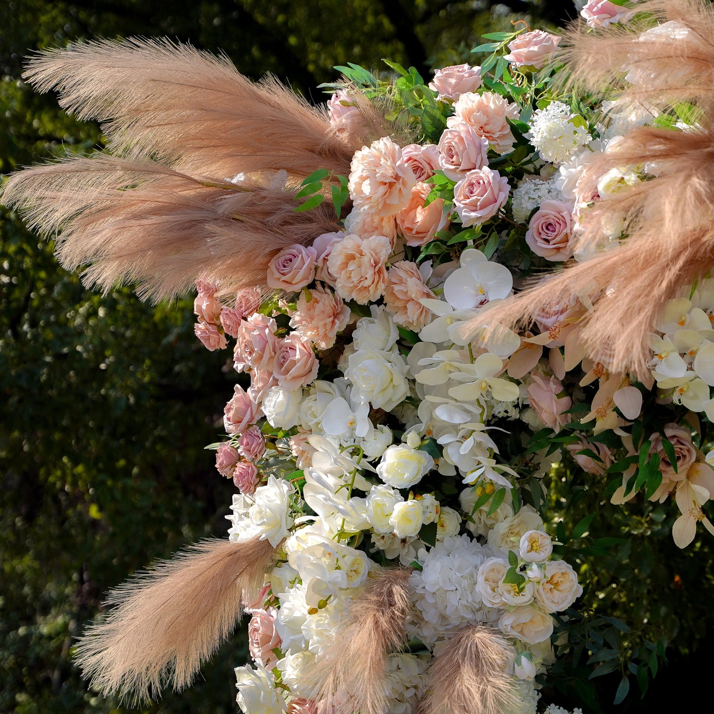 Jill  Wedding Party Background Floral Arch Decoration