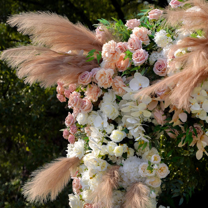 Jill  Wedding Party Background Floral Arch Decoration