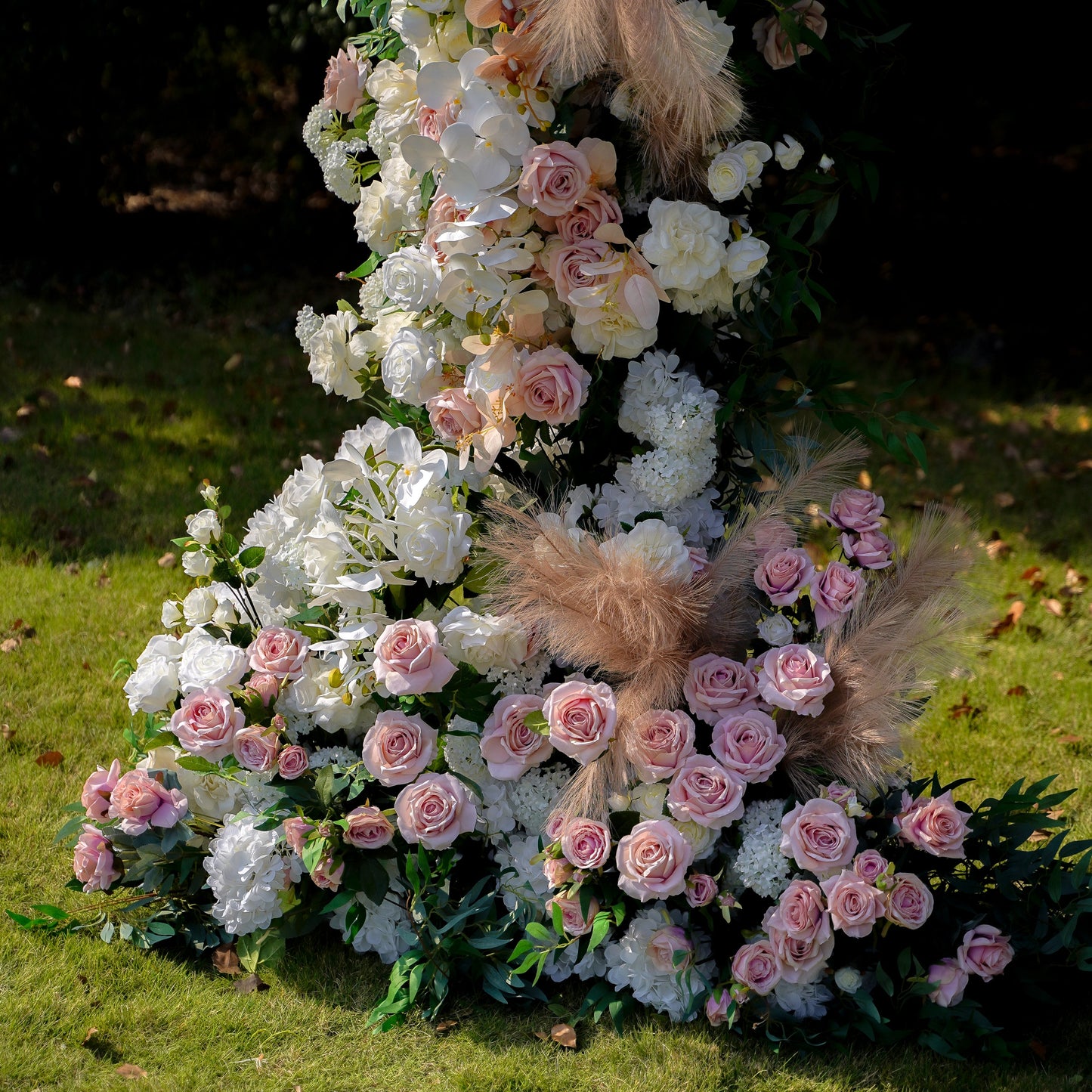 Jill  Wedding Party Background Floral Arch Decoration