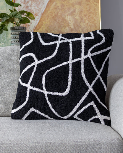 Finn Organic Cotton Abstract Throw Pillow