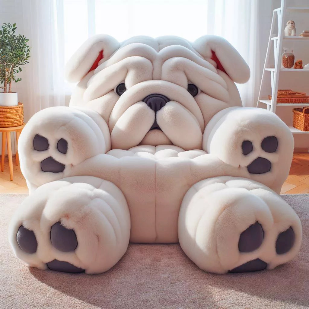 Whimsical Seating: Transform Your Space with Fluffy Dog Shaped Chairs