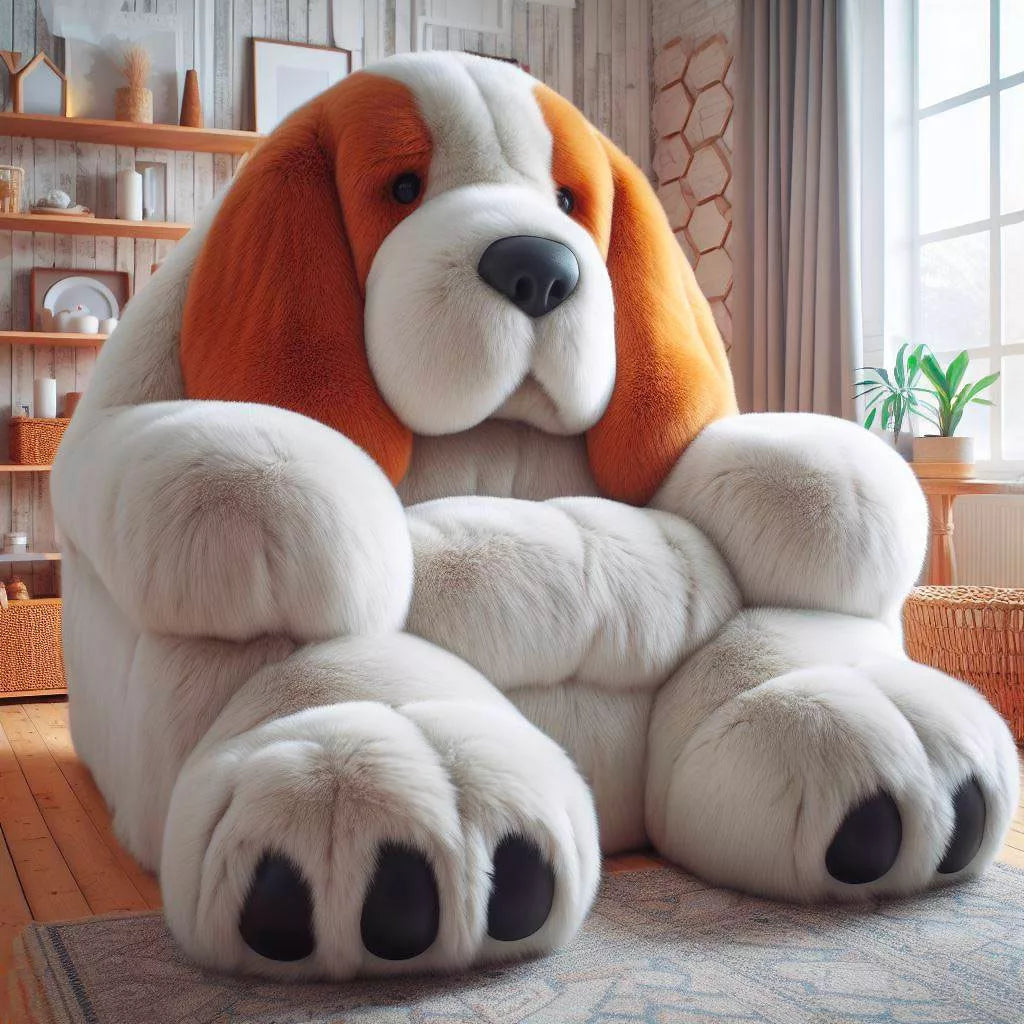 Whimsical Seating: Transform Your Space with Fluffy Dog Shaped Chairs