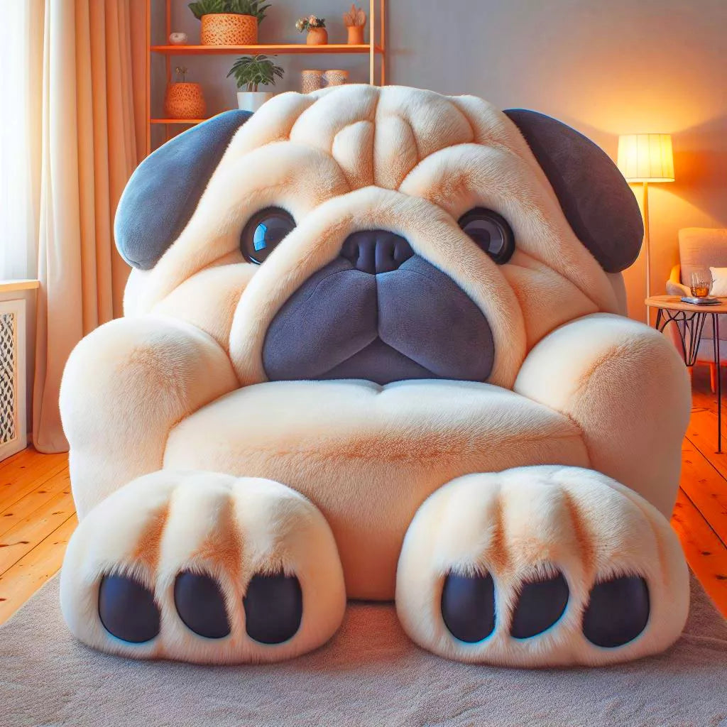 Whimsical Seating: Transform Your Space with Fluffy Dog Shaped Chairs