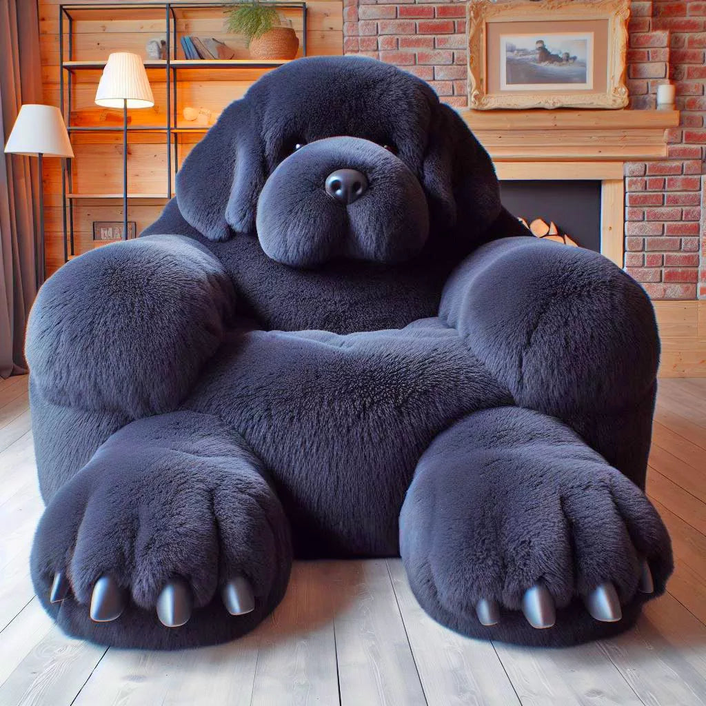 Whimsical Seating: Transform Your Space with Fluffy Dog Shaped Chairs